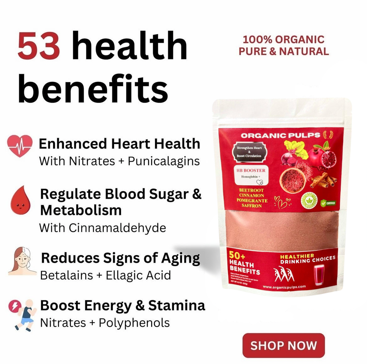 ORGANIC CARDIO BOOST BLEND - SAFFRON EDITION ⚜️